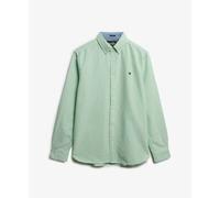 Superdry Chemise manches longues Preppy Oxford Vert Homme Taille S