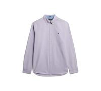 Superdry Preppy Oxford Long Sleeve Shirt Violet S Homme