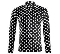 Chemise Marinière Homme Shirt Velours Leopard Gaze Ceremonie Business Mérinos Et Retro Meilleures Personnalisée 70's Moins Rétro Molleton dans Simple Ensemble Monster