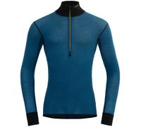 Chemise mérinos homme Devold Woll Mesh 190 Zip Neck Man inondations/caviar M