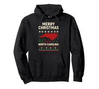 Chemise Merry Christmas NC Ugly Red State Reindeer Snow Sweat à Capuche