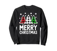 Chemise Merry Christmas Rouge Blanc Vert Buffalo Arbre à Carreaux Sweatshirt