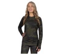Chemise Mi-Couche Femme FXR Atmosphere À Manches Longues 25 Militaire camouflage/MerlotXL Militaire camouflage,Merlot