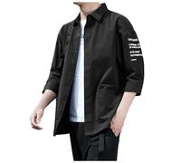 Chemise mi-saison à manches longues classique japonaise veste légère chemise décontractée coupe régulière chemises élastiques chemise d'été loisirs hommes chemise cargo chemise à manches courtes avec