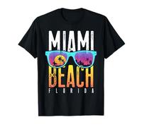 Chemise Miami Beach Florida Retro Sunset Souvenir Surf Miami T-Shirt