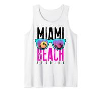 Chemise Miami Beach Florida Sunset Retro Souvenir Surf Miami Débardeur