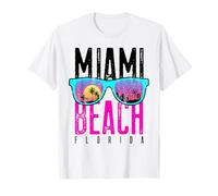 Chemise Miami Beach Florida Sunset Retro Souvenir Surf Miami T-Shirt