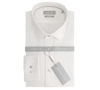 Michael Kors Chemise business 'COTTON LINEN SLIM SHIRT' blanc, Taille 45