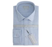 Chemise Michael Kors Cotton Linen Slim Bleu 42