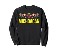 Chemise Michoacan Mexico Style Otomi Art Populaire Graphique Sweatshirt