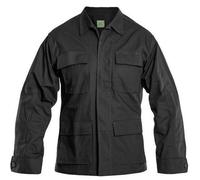 Chemise Militaire Tactique - Mil-Tec - Teesar - Noir - Manches Longues - 100% Coton S