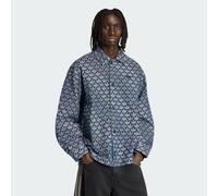 Adidas Originals Denim Monogram Long Sleeve Shirt Bleu M Homme