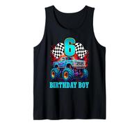 Chemise Monster Truck It's My 6th Birthday pour garçon famille Débardeur