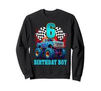 Chemise Monster Truck It's My 6th Birthday pour garçon famille Sweatshirt