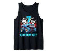Chemise Monster Truck It's My 7th Birthday pour garçon famille Débardeur