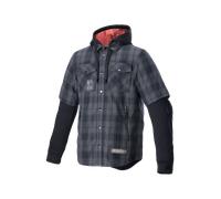 Alpinestars MO.ST.EQ Tartan, veste en textile XL Gris/Noir Gris/Noir