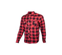 Chemise Moto en Flanelle GMS Jaguar Noir/Rouge6XL Noir,Rouge