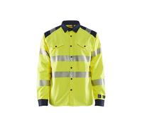 Chemise multi-normes inhérent jaune/fluo-marine 32391517 - Taille au choix