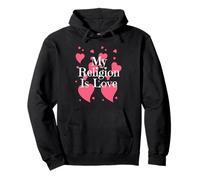 Chemise « My Religion is Love » - Chemise Positive pour Enfants et Adultes Sweat à Capuche
