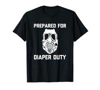Chemise New Dad : Prepared For Diaper Duty - Funny New Dad T-Shirt