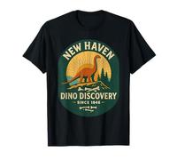 Chemise New Haven Dino Discovery rétro Fossil Park Connecticut T-Shirt