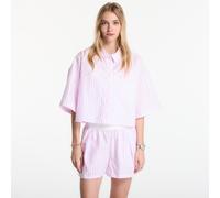 Nike - Haut oversize rayé en popeline Chill - Femme - Sport - Rose - Taille: 42 FR