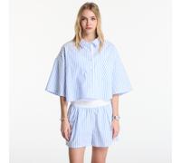 Chemise Nike Sportswear Chill Poplin Women's Oversized Short-Sleeve Top Lt Photo Blue/ Hydrogen Blue/ Summit White XL