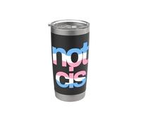 Chemise No Cis Trans Pride | Déclaration d'identité LGBTQ amusante Gobelet isotherme en acier inoxydable double paroi