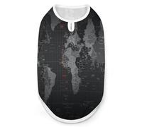 Chemise noire pour chien, séchage rapide, respirant, doux, extensible, sans manches, taille M