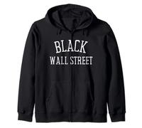 Chemise noire Wall Street Mois de l'histoire Black Lives Matter Sweat à Capuche