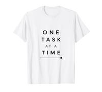 Chemise One Task At A Time Minimal Focus Productivity T-Shirt