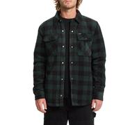 Volcom - Chemise à carreaux - Bowered Fleece LS Shirt Scarab pour Homme - Taille M - Vert Vert M