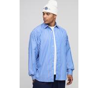 Chemise oversize à broderie New York homme - bleu - S, bleu