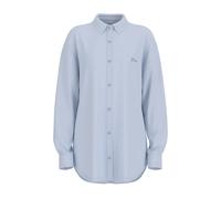 Chemise oversize manches longues en popeline femme Guess Blanc M