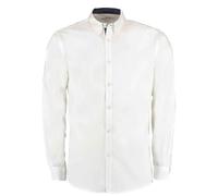 Chemise Oxford Premium Kustom Kit À Manches Longues Ajustée Contrastée