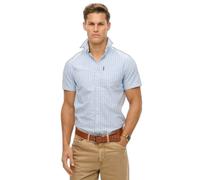 Superdry Oxford Short Sleeve Shirt Bleu M Homme