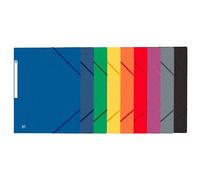 Chemise Oxford top file + a4 avec élastique couverture carte coloris assortis