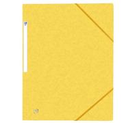 Chemise Oxford top file + a4 avec élastique couverture carte jaune