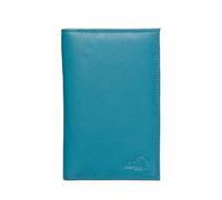 Chemise papier voiture - Classeur A5 - Porte-carte grise - Cuir - Turquoise
