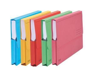 Chemise pochette Forever à soufflet carte Exacompta 24 x 32 cm couleurs assorties - Paquet de 10