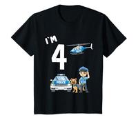 Chemise Police 4 Anniversaire - Policier de 4 ans T-Shirt