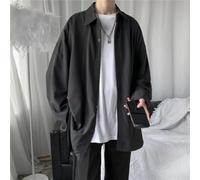 Chemise Polyester Spandex Stretch Confortable pour Étudiant | Tissu stretch 96% polyester 4% spandex, grande liberté de mouvement, confort toute la journée(Black M)