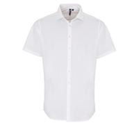 Chemise Popeline À Manches Courtes Stretch Fit Premier Cotton/Elastaine