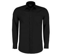 Chemise Popeline Ajustée Kustom Kit À Manches Longues Facile À Repasser