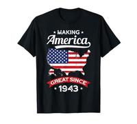 Chemise pour 80e anniversaire Making America Great Since 1943 T-Shirt