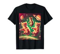 Chemise pour amoureux des chats et explorateurs de l'espace pour enfants, garçons et filles T-Shirt