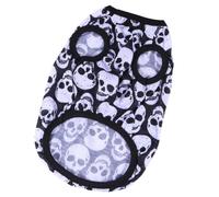 Chemise pour Animaux sans Manches Halloween en Coton Noir pour Chiot | Léger et Doux, Facile à Enfiler, Ne Gêne Pas les Mouvements, pour Petits à Grands Chiens