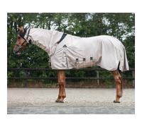 Chemise pour cheval anti-eczéma et protection UV QHP Beige 90 cm (Longueur totale: 125 cm)