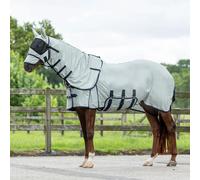 QHP Couverture anti-mouches pour cheval avec cou et chapeau 165 cm
