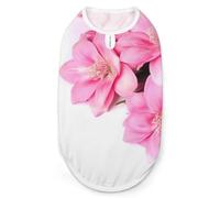 Chemise pour chien à motif de belles fleurs - Séchage rapide - Respirant - Doux et extensible - Sans manches - M